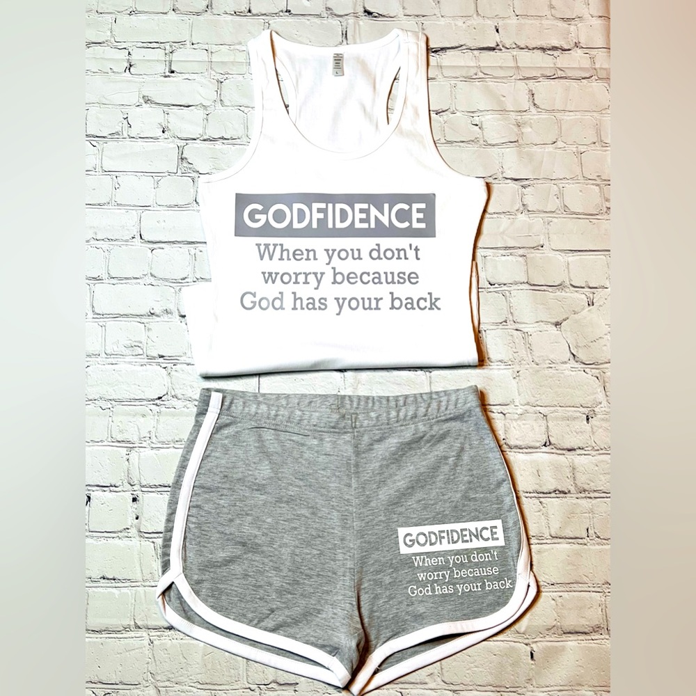 GODFIDENCE TANK TOP SHORT SET
